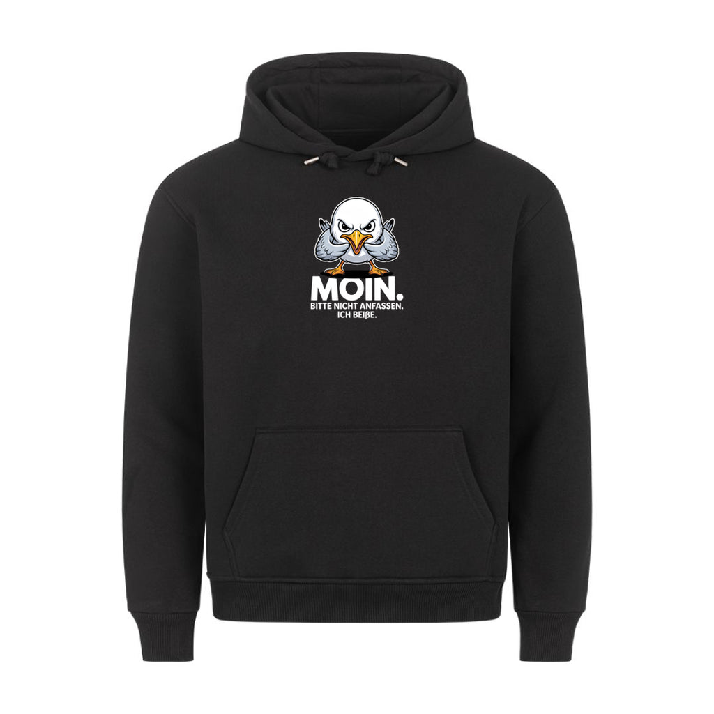 Lustiger Hoodie mit Spruch Moin Bitte Nicht, Vorderansicht