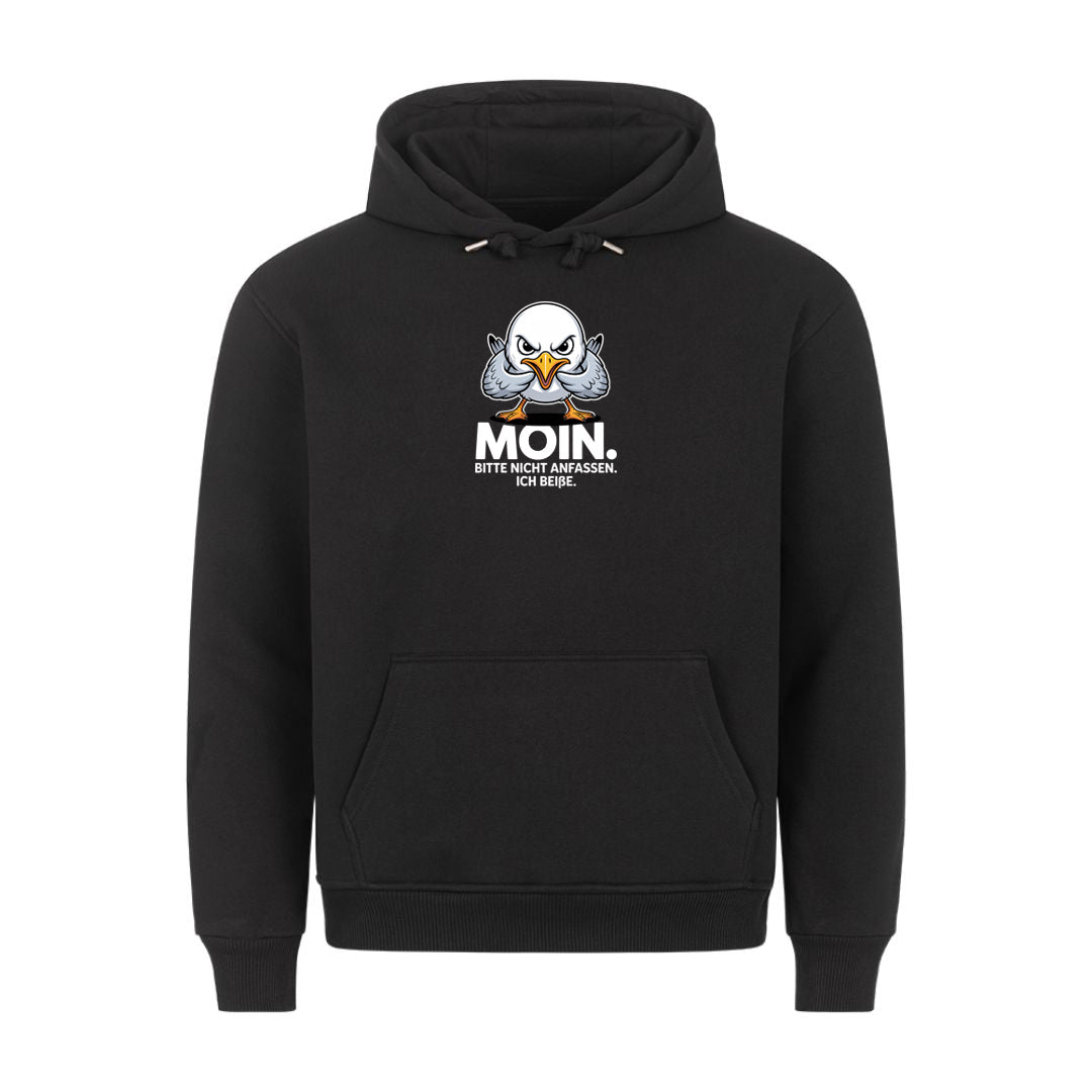 Lustiger Hoodie mit Spruch Moin Bitte Nicht, Vorderansicht