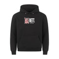 Lustiger Hoodie mit Spruch Nett, Vorderansicht