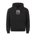Lustiger Hoodie mit Spruch Läuft bei Uns, Vorderansicht