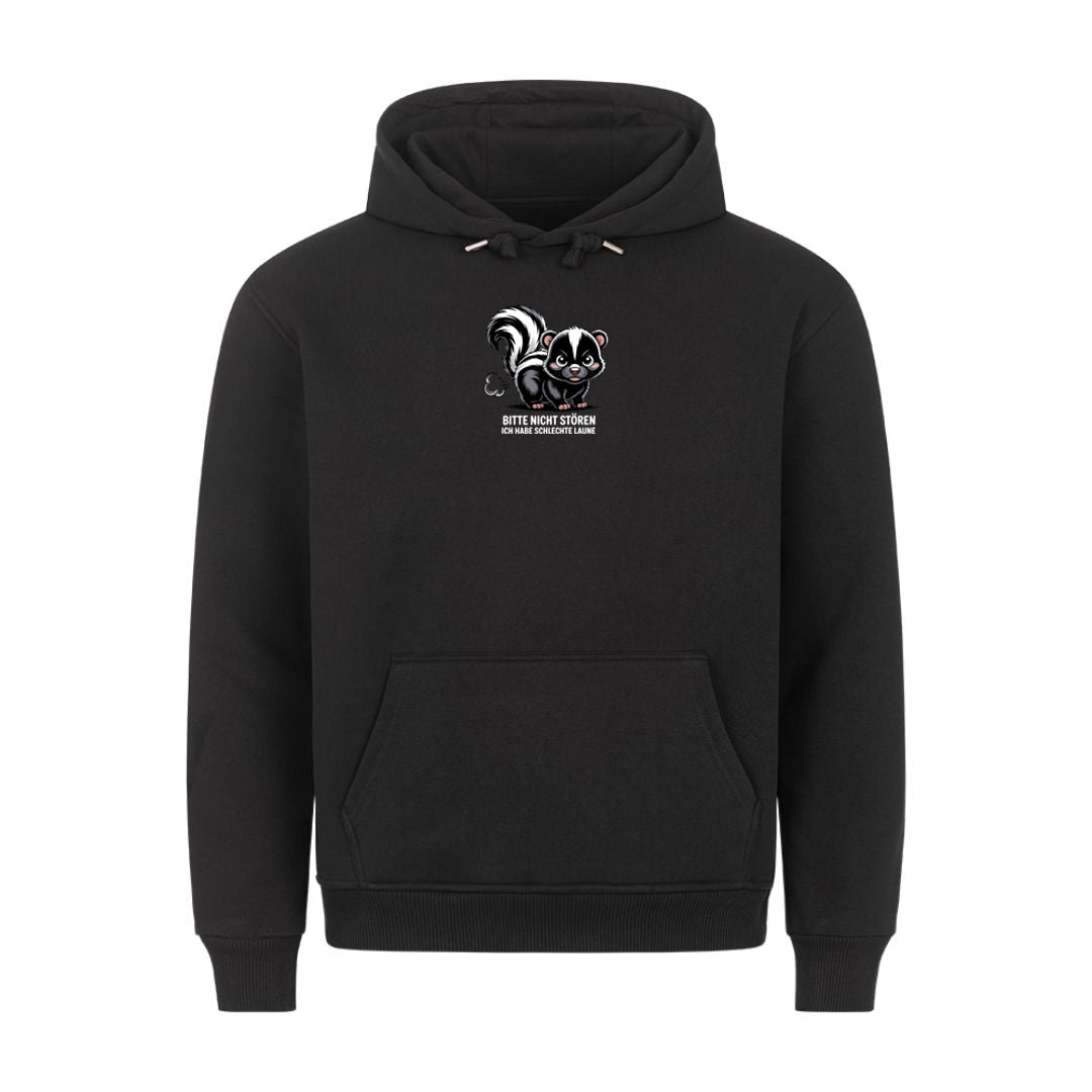 Lustiger Hoodie mit Spruch schlechte Laune, Vorderansicht