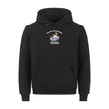 Lustiger Hoodie mit Spruch Wer nicht mit mir auskommt, Vorderansicht