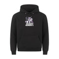 Lustiger Hoodie mit Spruch Dezent Genervt, Vorderansicht