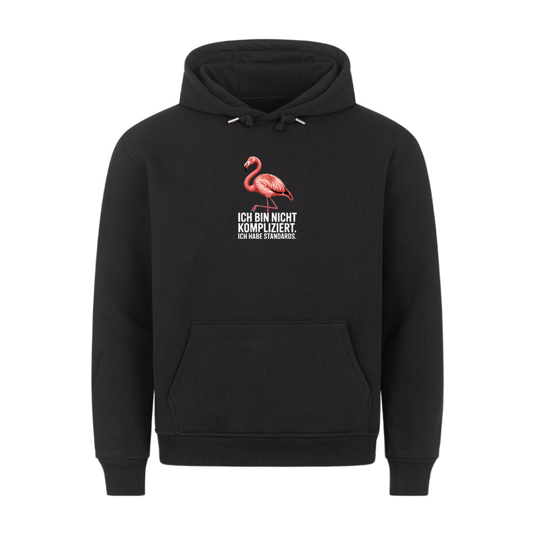Lustiger Hoodie mit Spruch nicht komplizert, Vorderansicht
