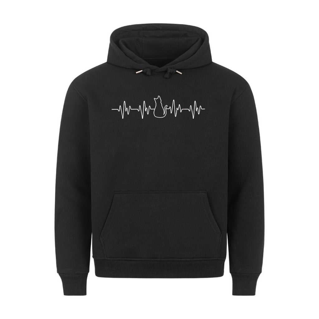 Katzen Herzschlag Hoodie