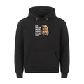 Lustiger Hoodie mit Spruch Sarkasmus Gesicht, Vorderansicht
