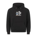 Lustiger Hoodie mit Spruch Frühe Pinguin, Vorderansicht