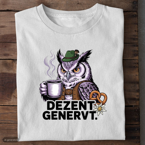 Dezent Genervt Wiesn T-Shirt in Weiß