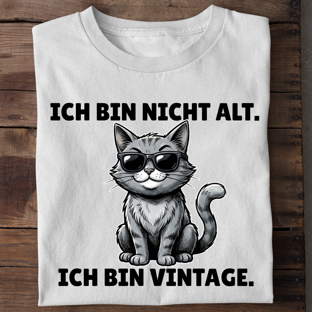 Ich bin Vintage Bio T-Shirt