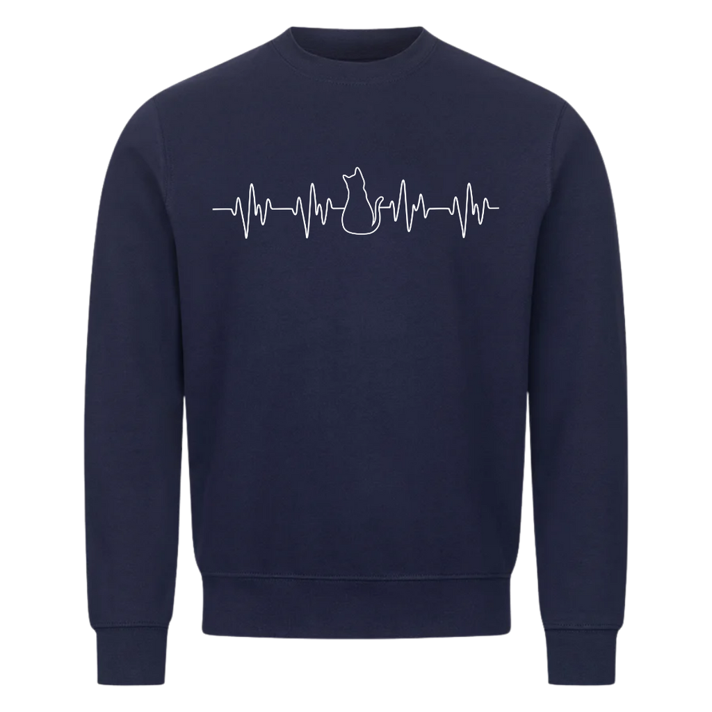 Sweatshirt Katzen Herzschlag, Seitenansicht