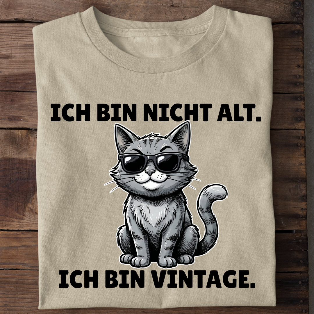 Ich bin Vintage Bio T-Shirt