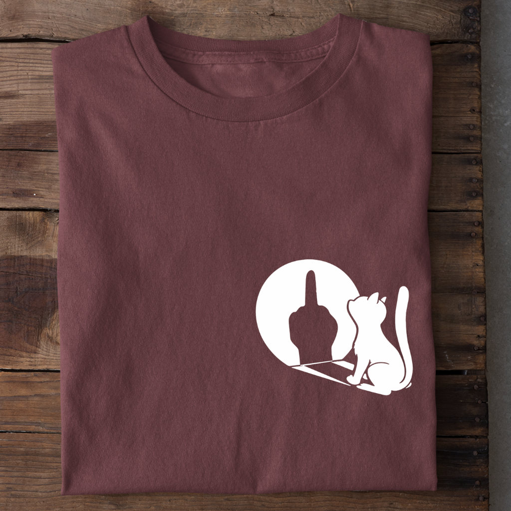 T-Shirt Sarkastische Katze, Rückansicht