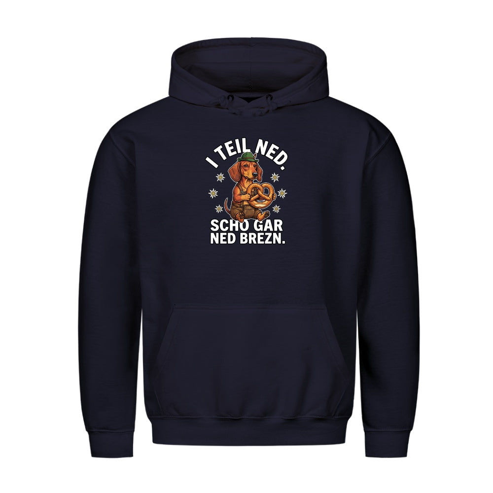 I teil keine Brezn Wiesn Hoodie in Navy