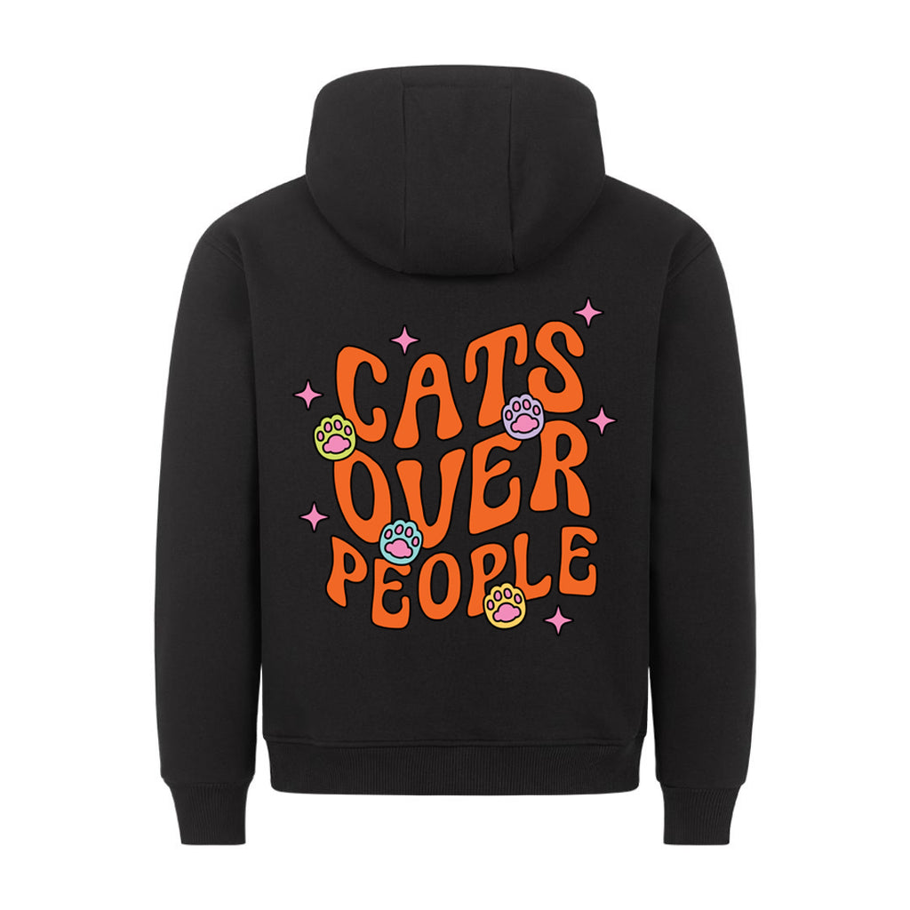 Cats Over People Hoodie BackPrint