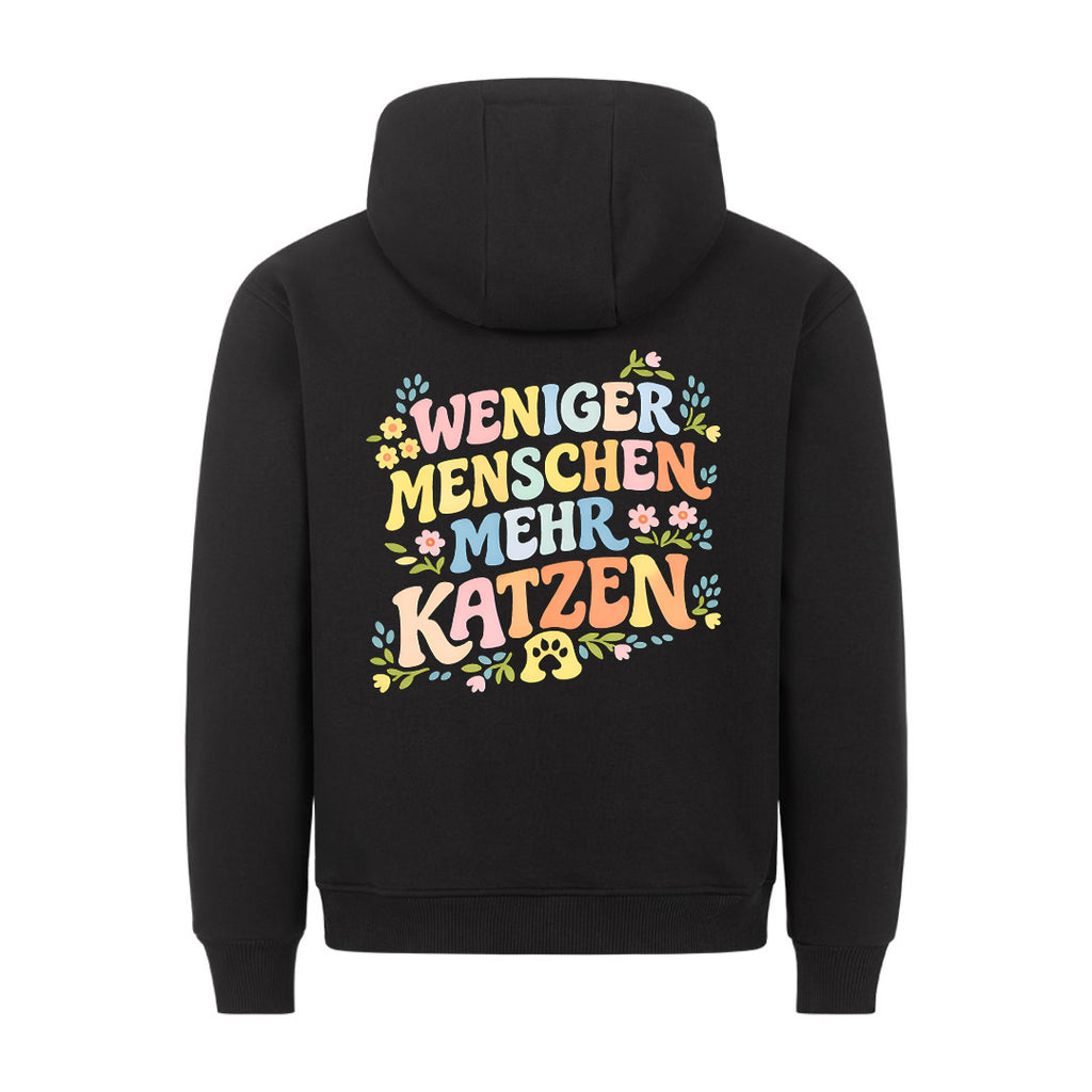 Weniger Menschen pastell Hoodie BackPrint