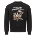 Lustiges Sweatshirt mit Spruch Rente Faultier, Vorderansicht