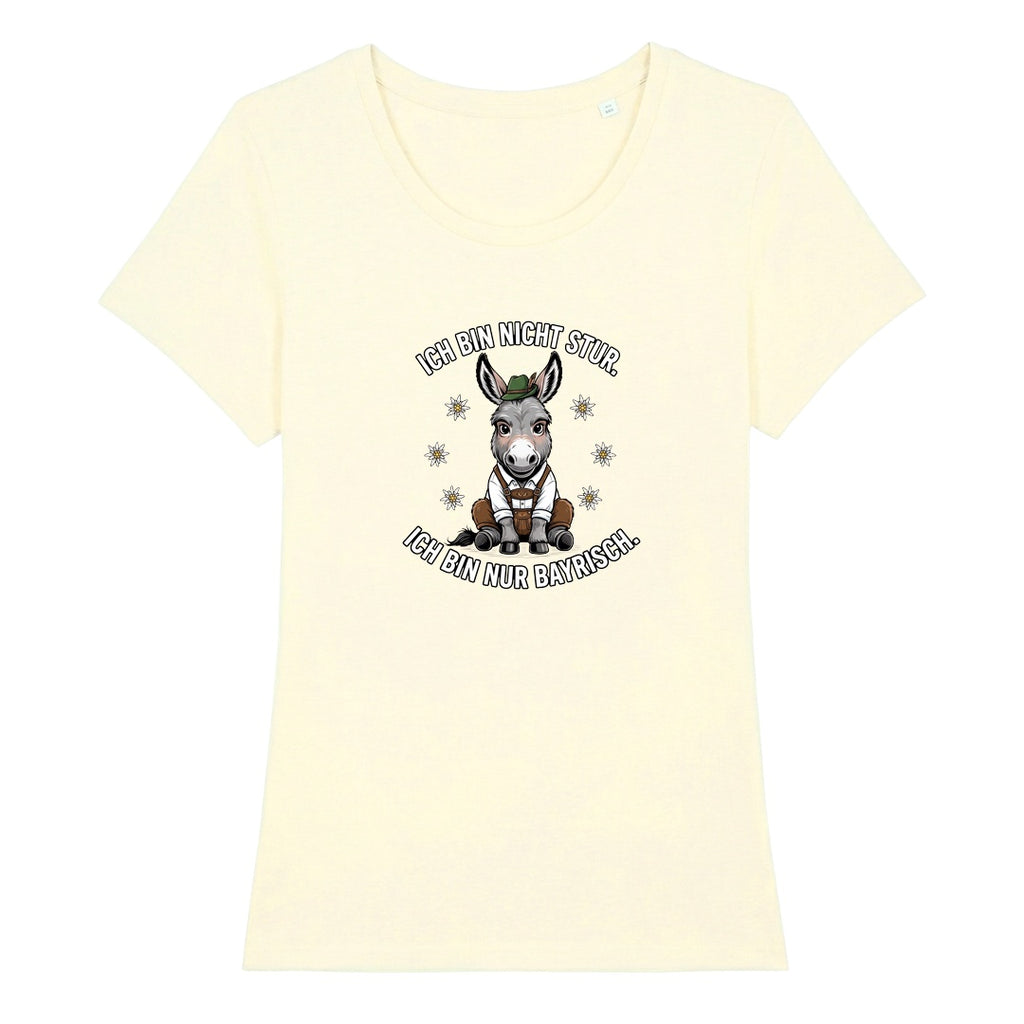 Bayrischer Esel Wiesn Damen T-Shirt in Beige