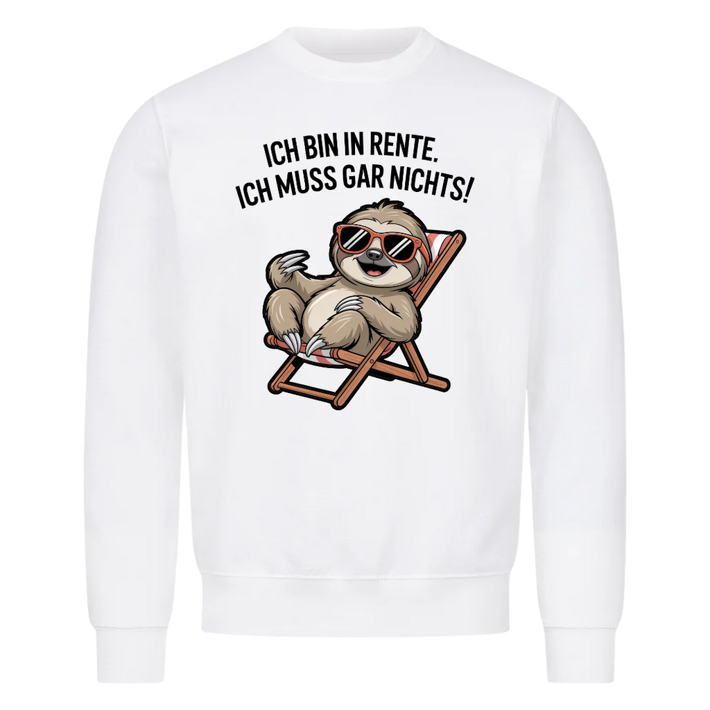 Sweatshirt Rente Faultier, getragen