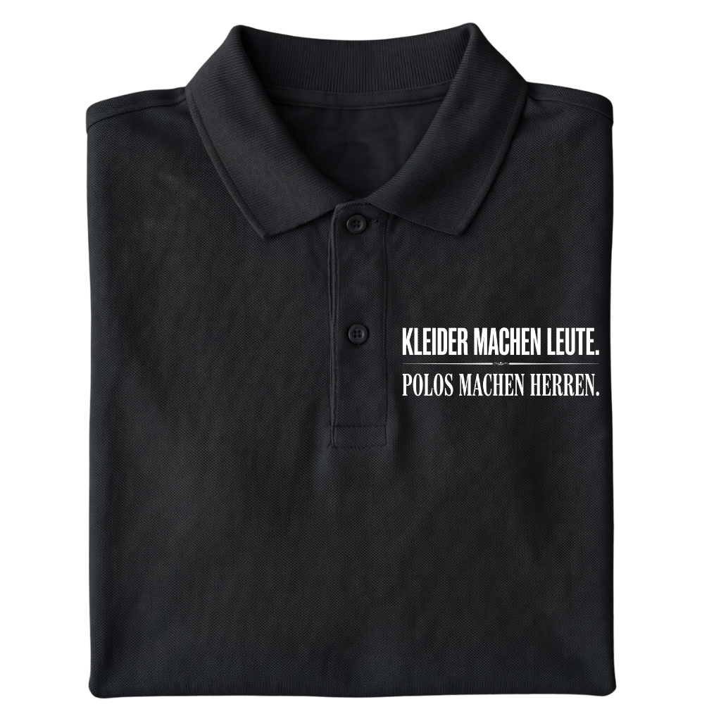 Polos machen Herren Polo T-Shirt gefaltetes Mockup