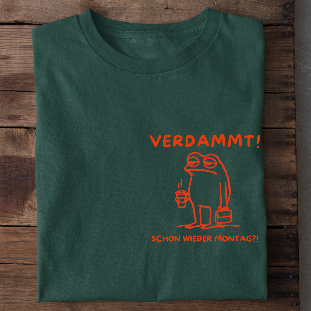 Verdammt Montag Frosch T-Shirt