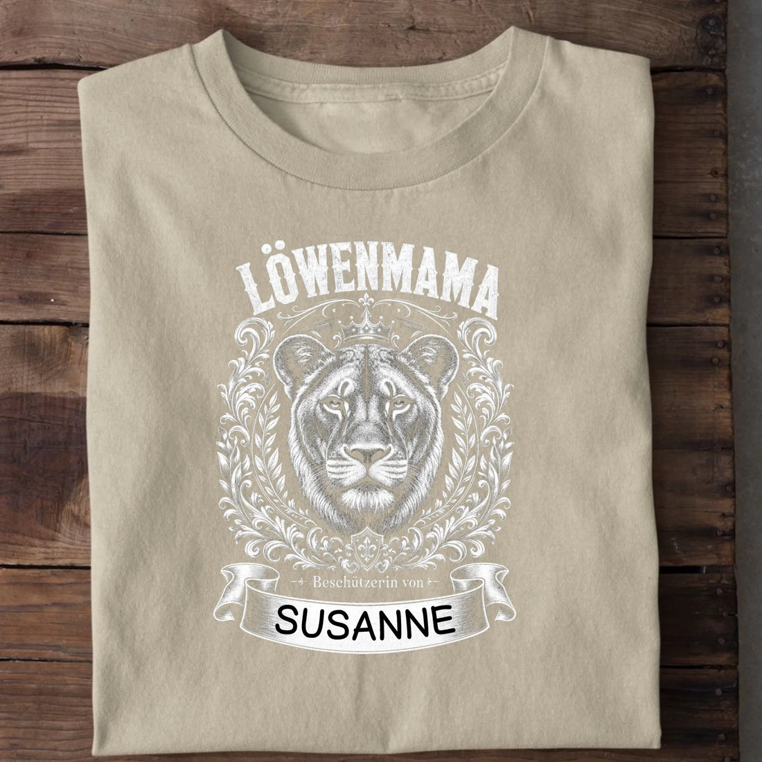Personalisierbares T-Shirt mit Motiv 'Löwenmama', Ansicht 5