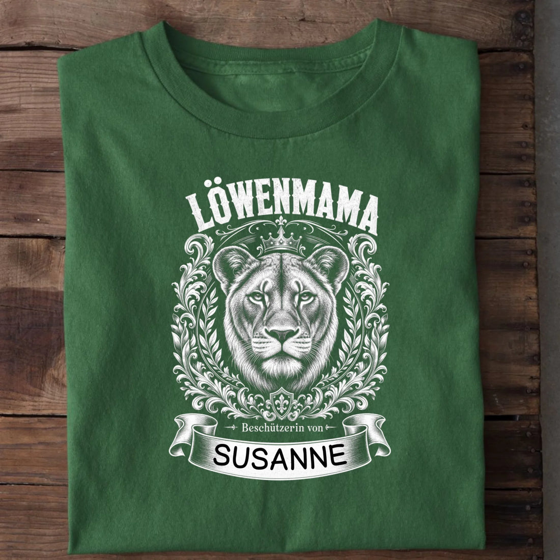 Personalisierbares T-Shirt mit Motiv 'Löwenmama', Ansicht 4