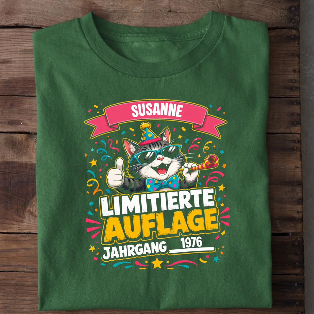 Personalisierbares T-Shirt mit Motiv 'Limitierte Auflage', Ansicht 4