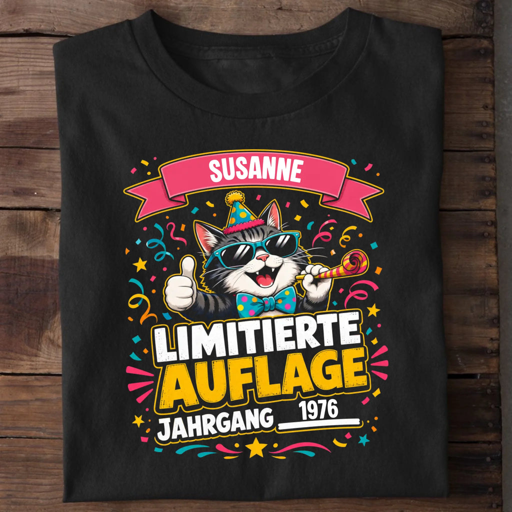 Personalisierbares T-Shirt mit Motiv 'Limitierte Auflage', Ansicht 1