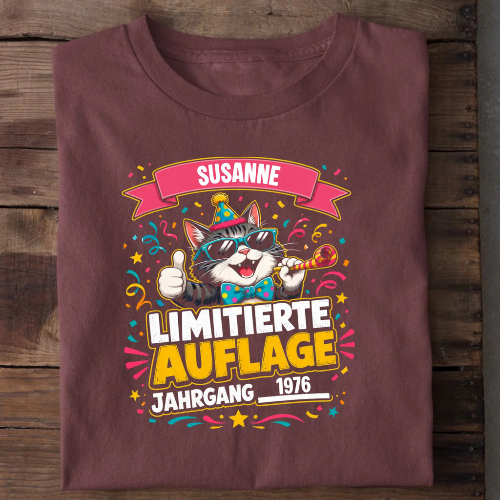Personalisierbares T-Shirt mit Motiv 'Limitierte Auflage', Ansicht 3