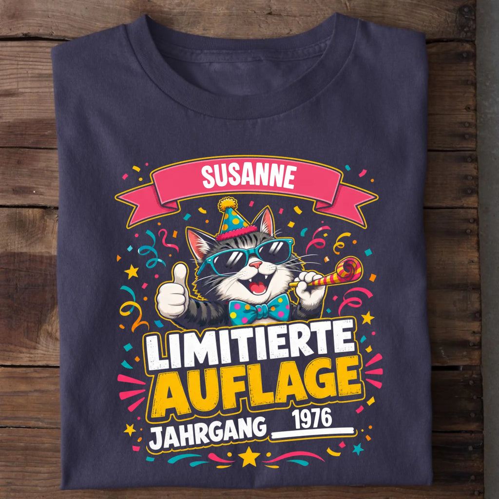 Personalisierbares T-Shirt mit Motiv 'Limitierte Auflage', Ansicht 2