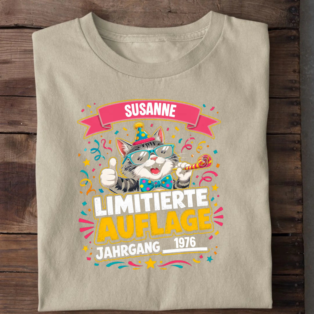 Personalisierbares T-Shirt mit Motiv 'Limitierte Auflage', Ansicht 5