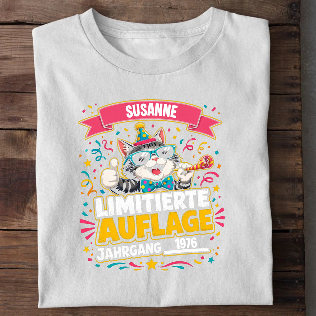 Personalisierbares T-Shirt mit Motiv 'Limitierte Auflage', Ansicht 6