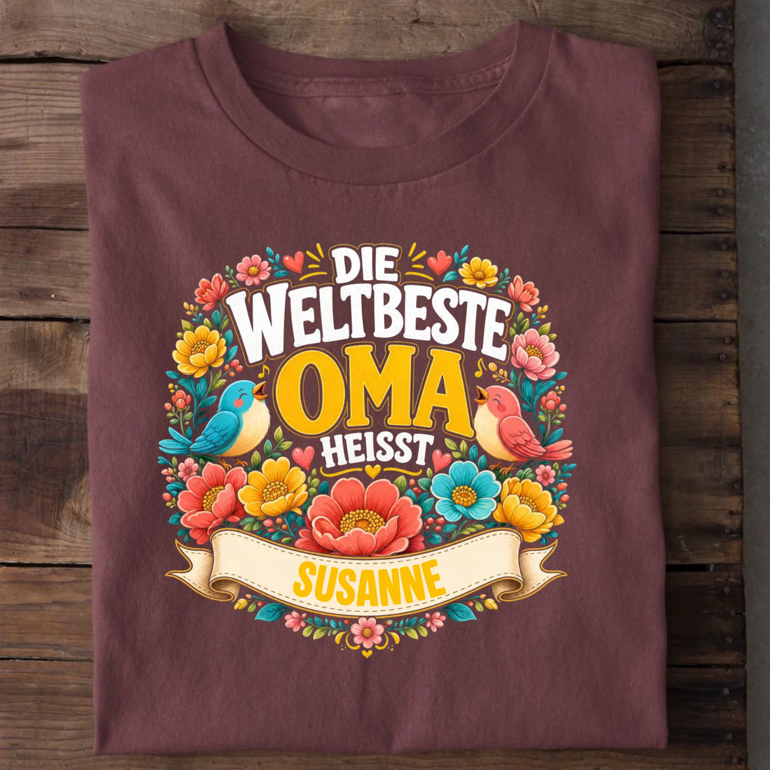 Personalisierbares T-Shirt mit Motiv 'Beste Oma', Ansicht 3