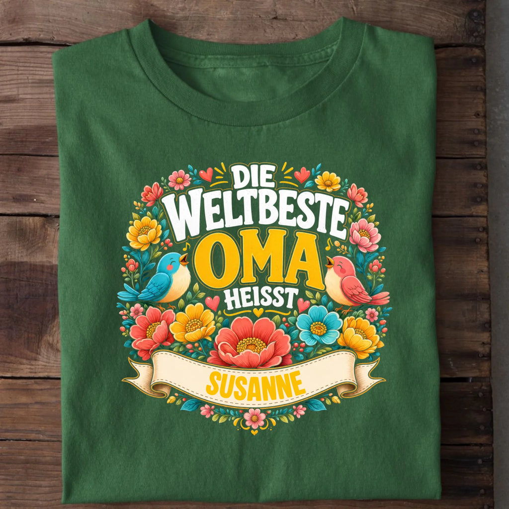 Personalisierbares T-Shirt mit Motiv 'Beste Oma', Ansicht 4