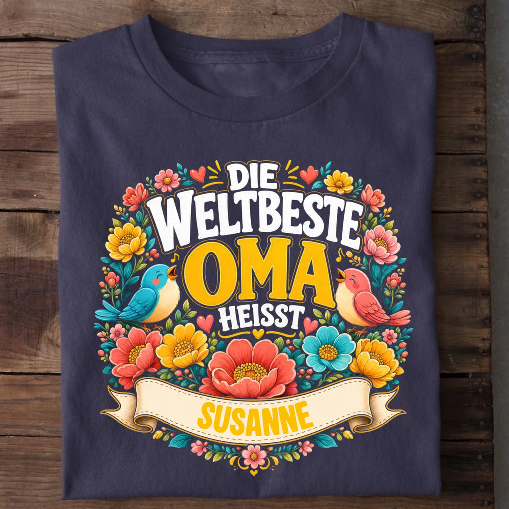 Personalisierbares T-Shirt mit Motiv 'Beste Oma', Ansicht 2