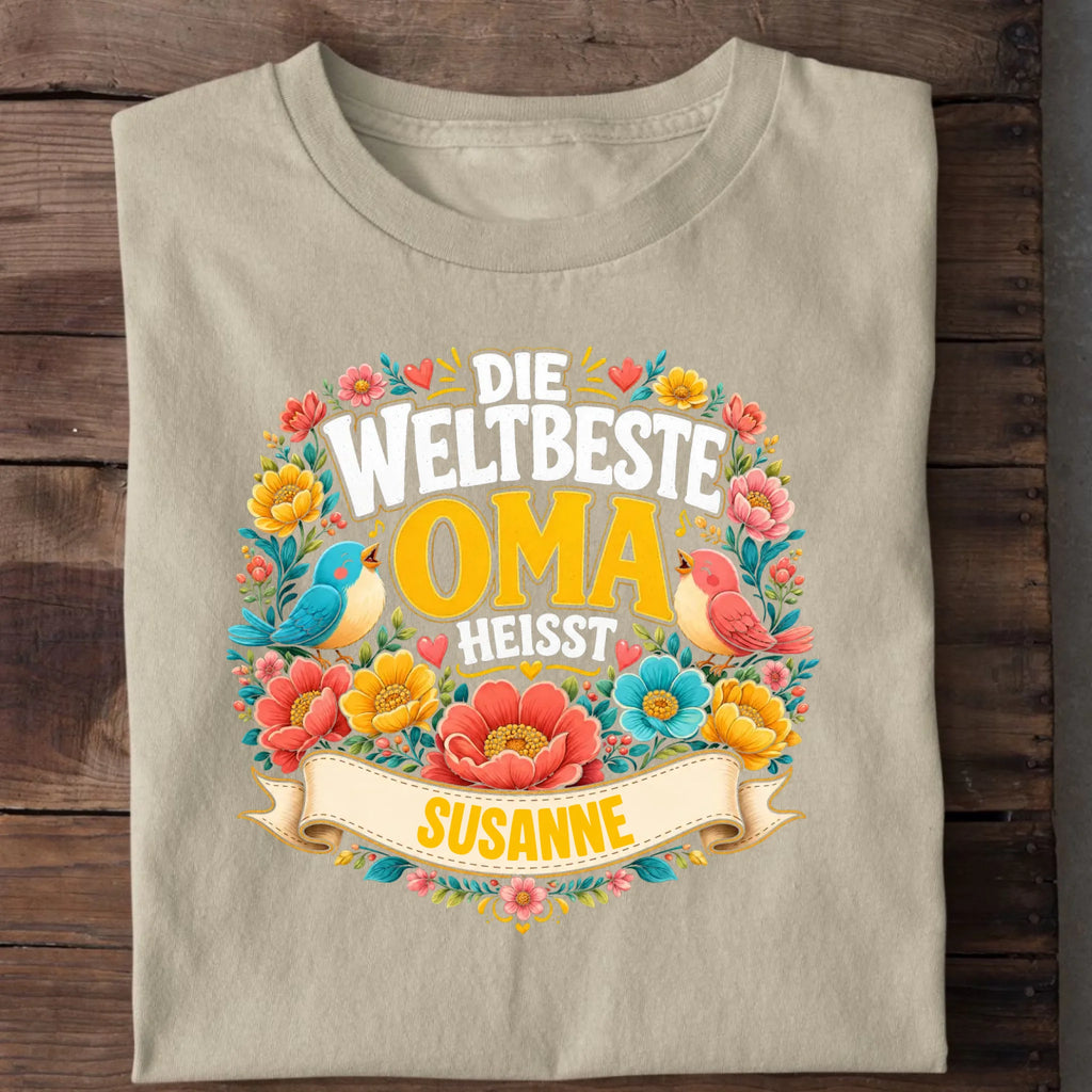Personalisierbares T-Shirt mit Motiv 'Beste Oma', Ansicht 5
