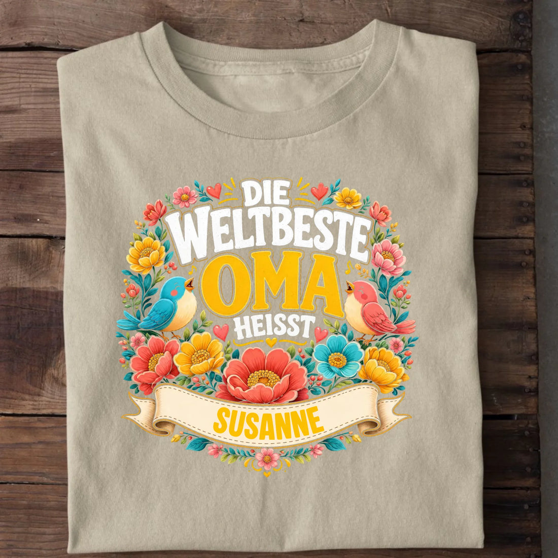 Personalisierbares T-Shirt mit Motiv 'Beste Oma', Ansicht 5