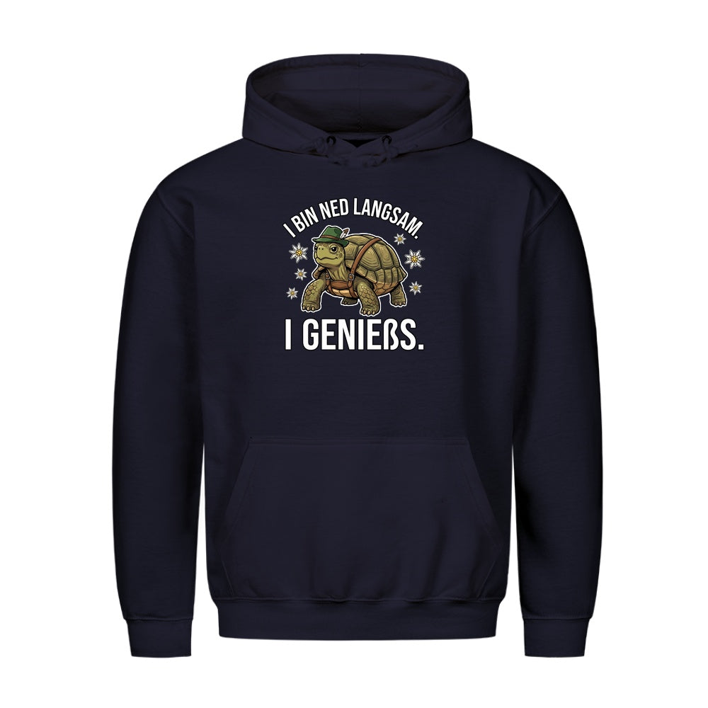 I bin ned langsam Wiesn Hoodie in Navy