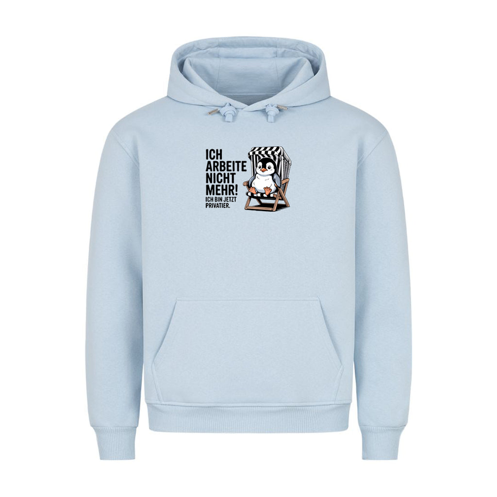 Hoodie Ich arbeite nicht mehr, Detailansicht