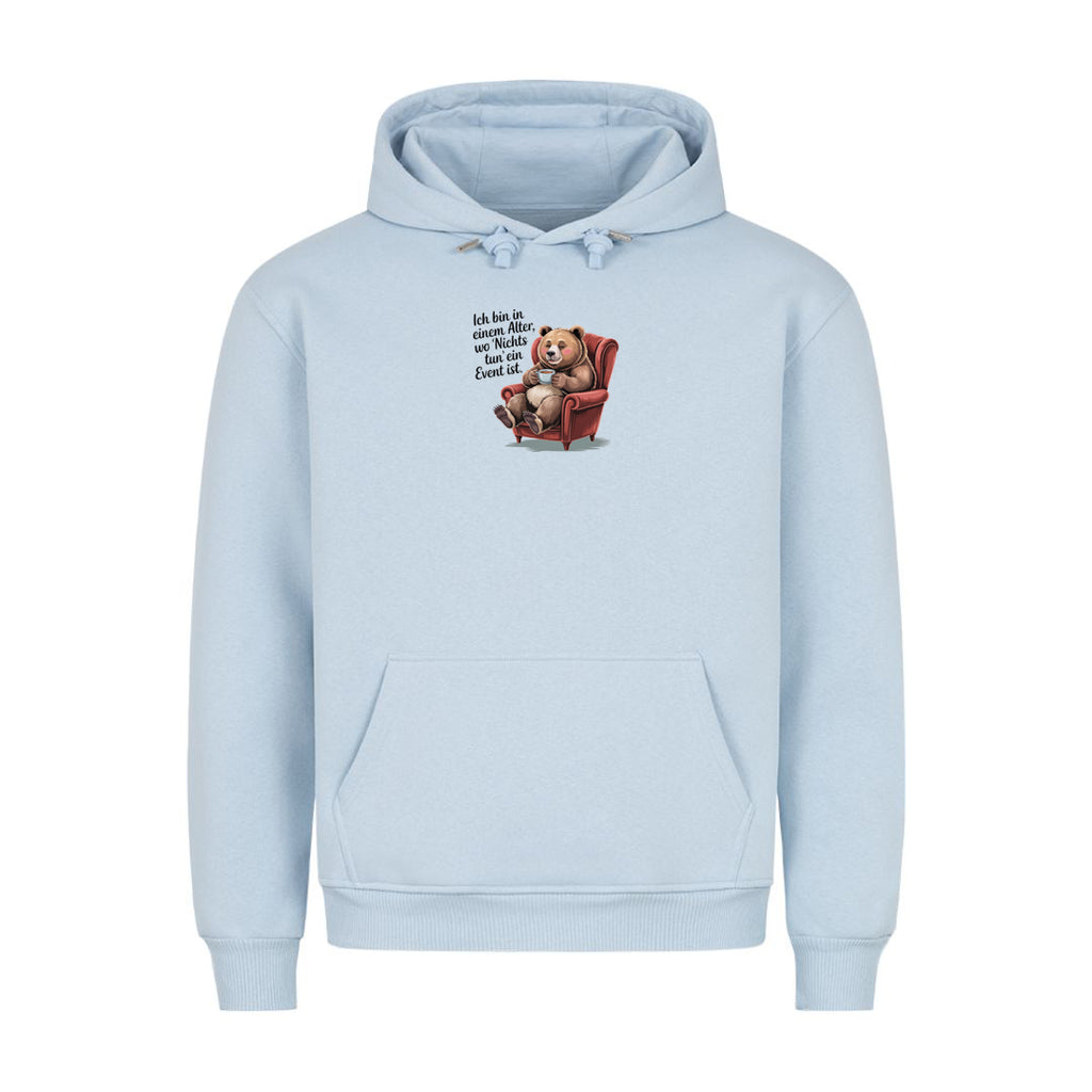 Hoodie Nichts tun, Detailansicht