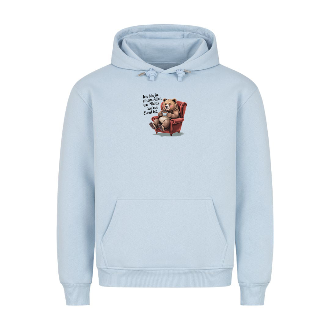 Hoodie Nichts tun, Detailansicht