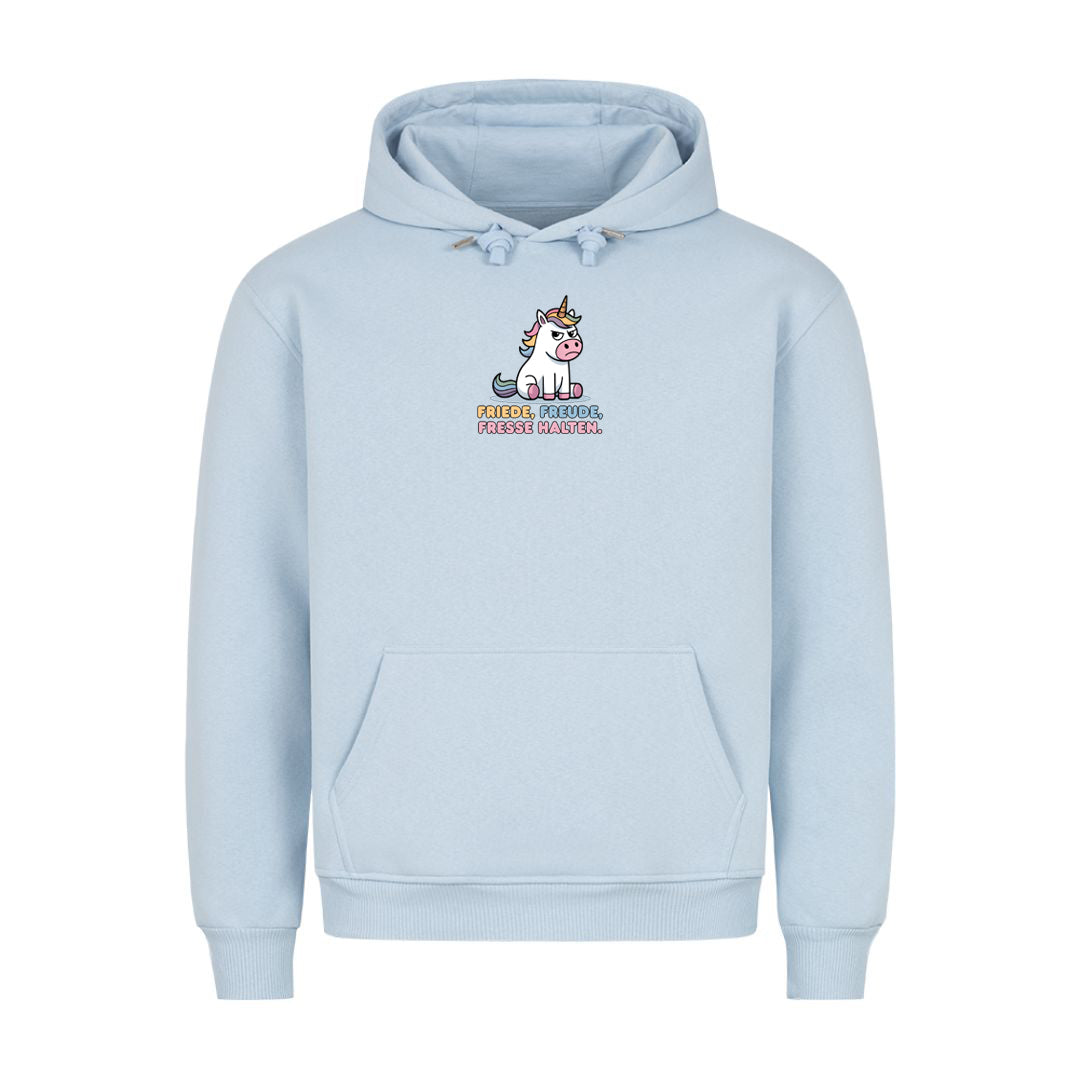 Hoodie Friede Freude Fresse Halten, Detailansicht