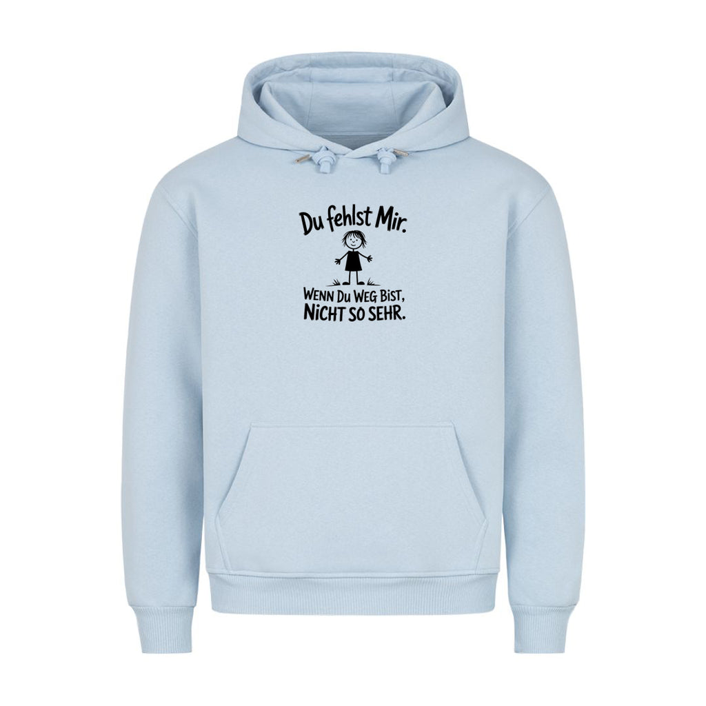 Hoodie du fehlst mir, Detailansicht