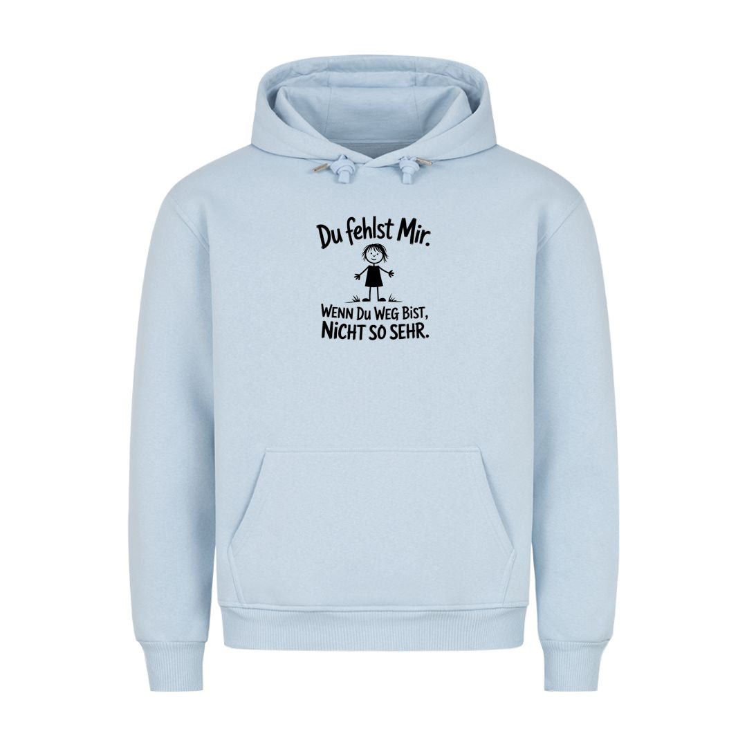 Hoodie du fehlst mir, Detailansicht