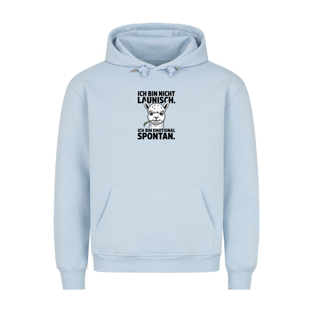 Hoodie Ich Bin Nicht Launisch, Detailansicht