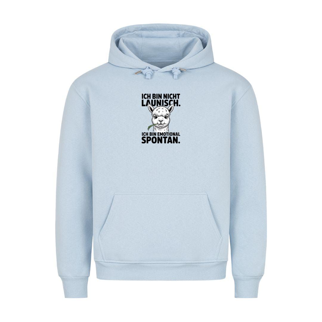 Hoodie Ich Bin Nicht Launisch, Detailansicht