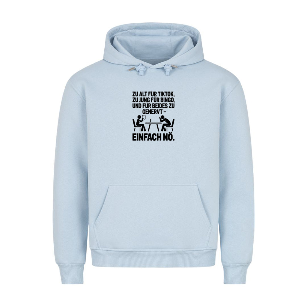 Hoodie Einfach nö Personen, Detailansicht