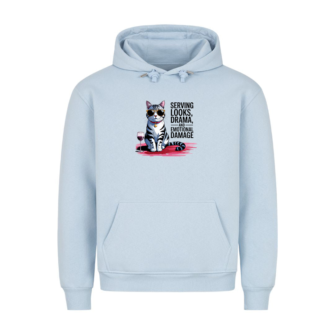 Looks, Drama, Emotional Damage  Hoodie
