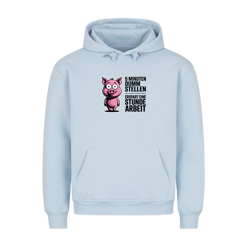 Hoodie 5 min dumm stellen, Detailansicht