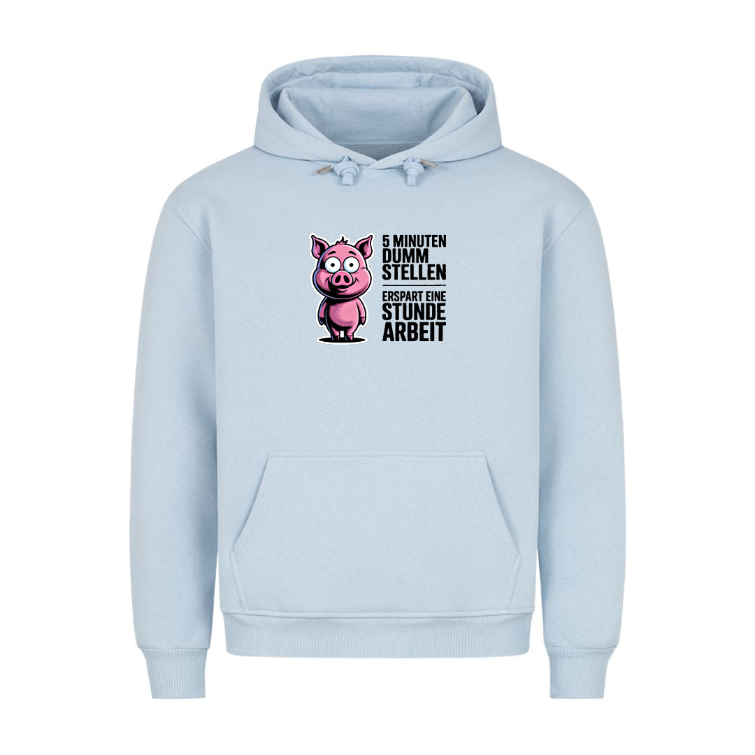 Hoodie 5 min dumm stellen, Detailansicht